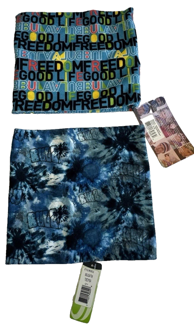 Bula+ Neck Gaiters Set of 2 Sublimation One Size Fits Most NEW